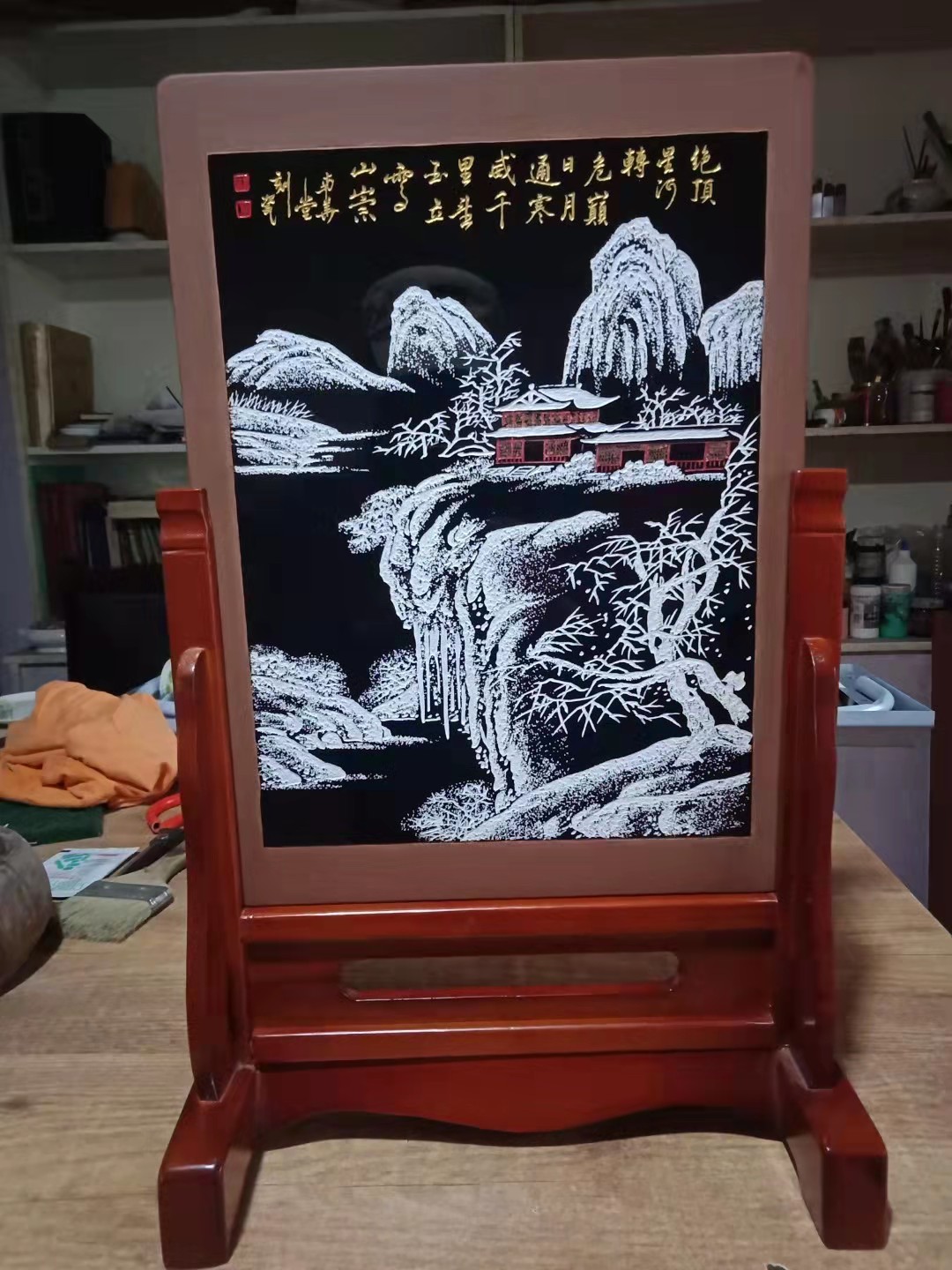 刻瓷插屏系列 - 南皮县文化馆